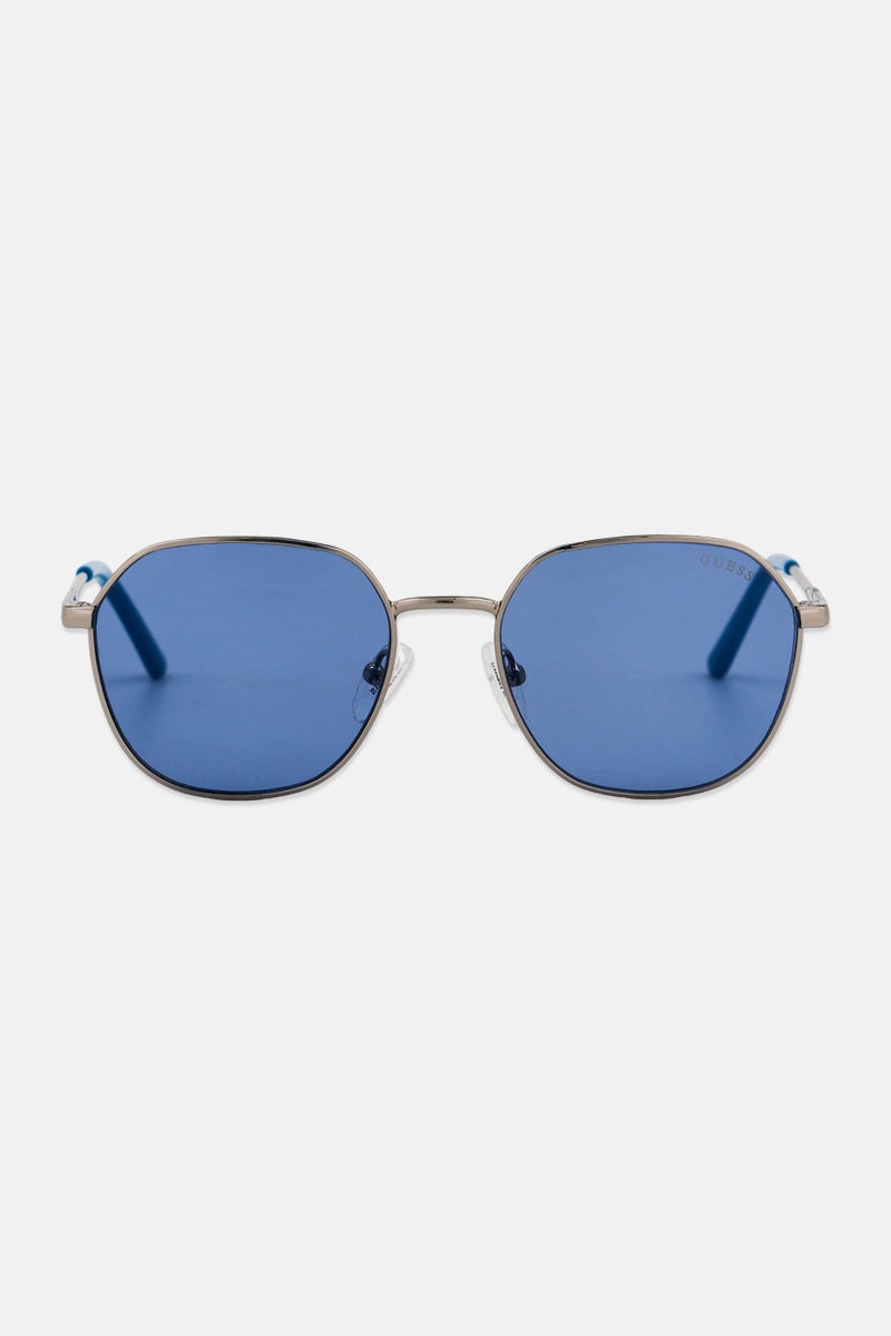 GUESS Kids Boy GU00238/S Square Sunglasses, Silver - Image 1